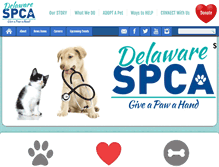 Tablet Screenshot of delspca.org